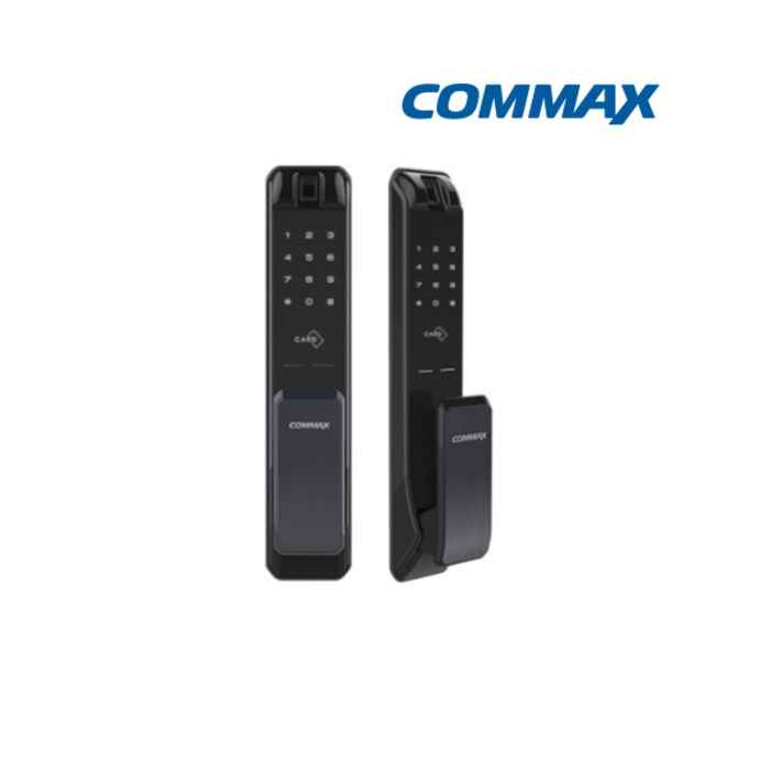 코맥스 CDL240P 푸쉬풀도어락 4way 디지털도어락 현관도어락 지문인식비밀번호카드키비상키