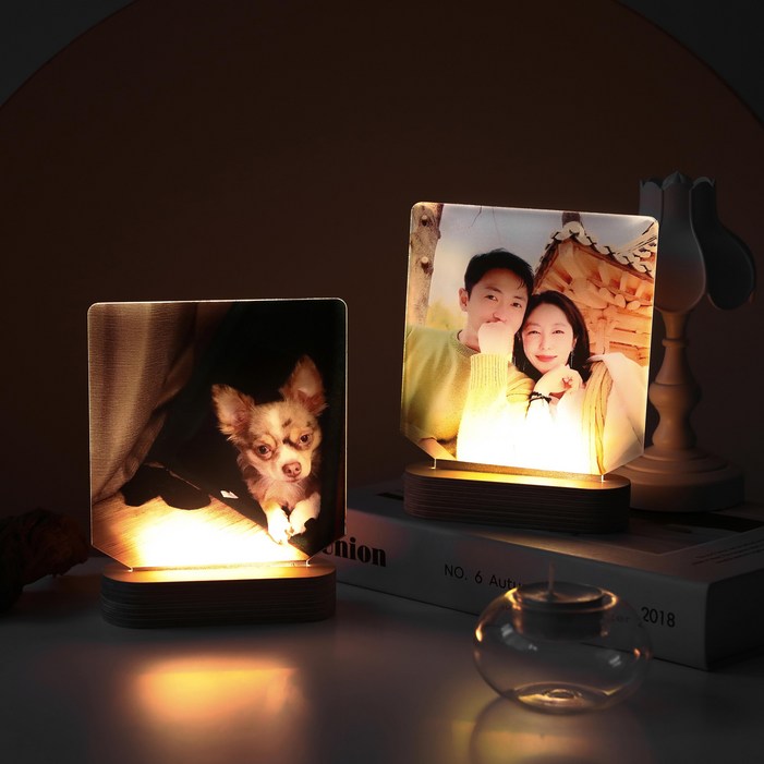 LED 주문제작 사진 드로잉 아크릴 무드등집들이 기념일 커플 친구 어린이집 선물