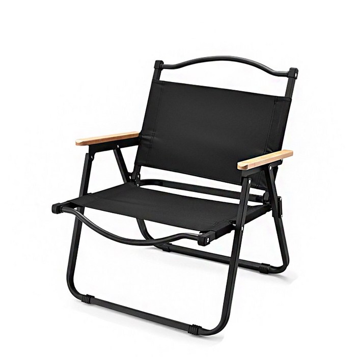 블랙메탈 프레임 휴대용 감성 캠핑의자