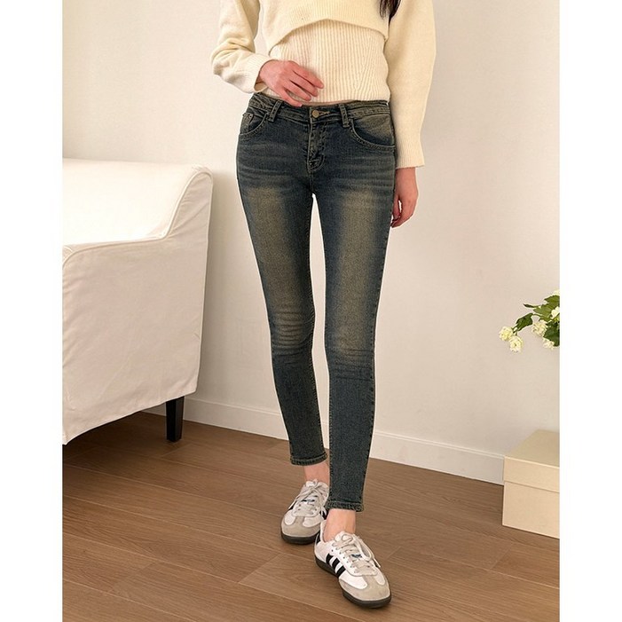 올데이진  스판 스키니진  슬림핏 데님