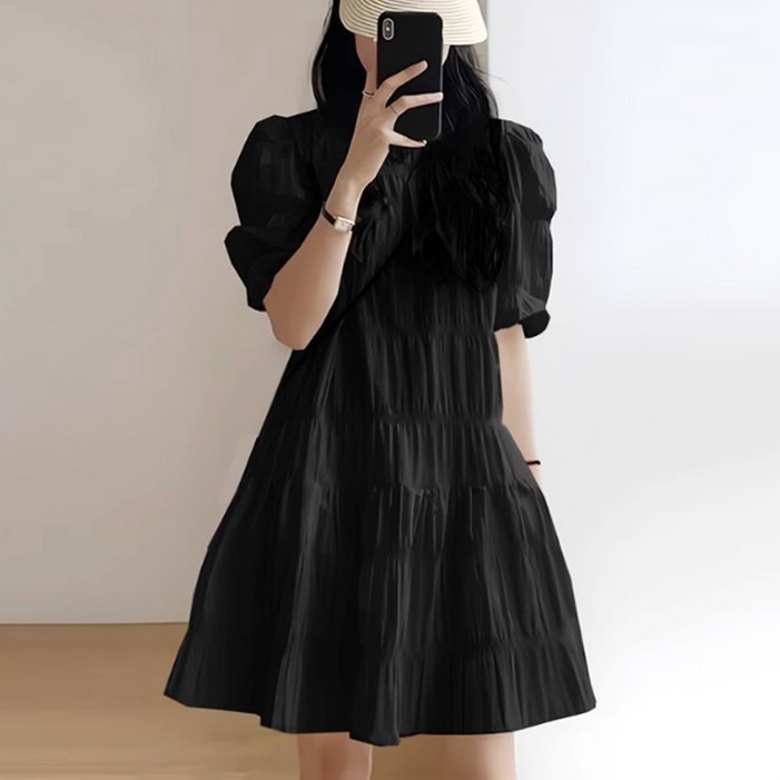 메이킹유 반팔 셔링 캉캉 W8598쥬네르원피스