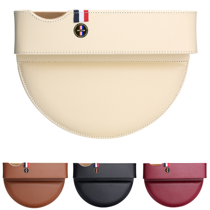 LIG 고급형 가죽 차량용 틈새 수납함 사이드 포켓 보급형 사이드 포켓, 1.블랙고급형