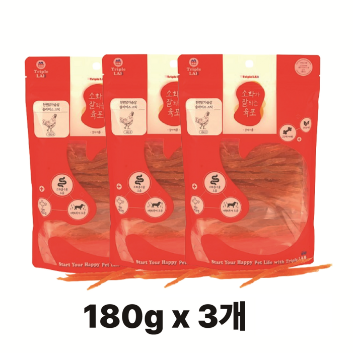 Triple LAB 강아지간식 소화가 잘되는 육포