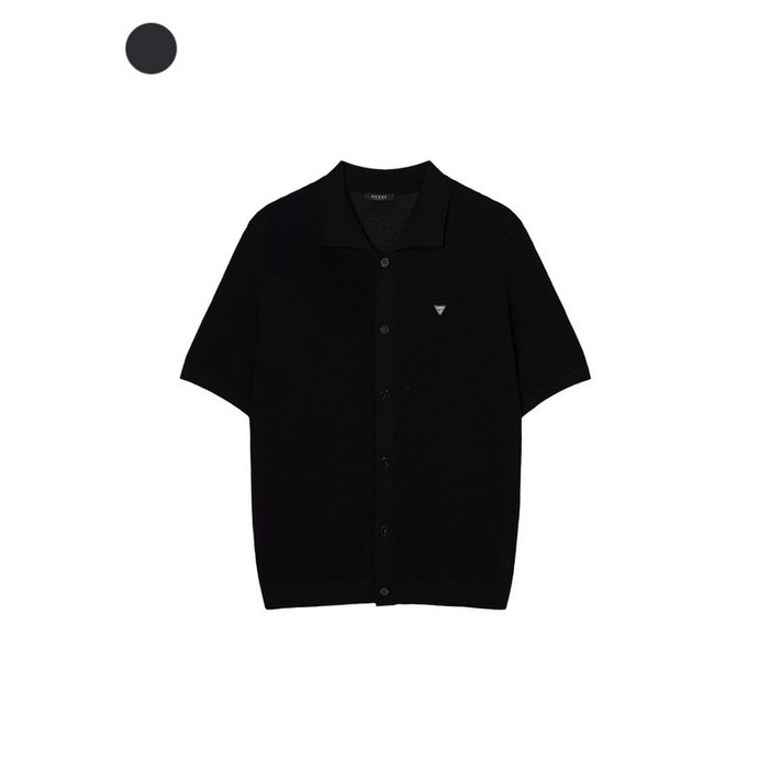 GUESS 게스 남성 반팔 버튼 카라 가디건 KP2S06J2 460065
