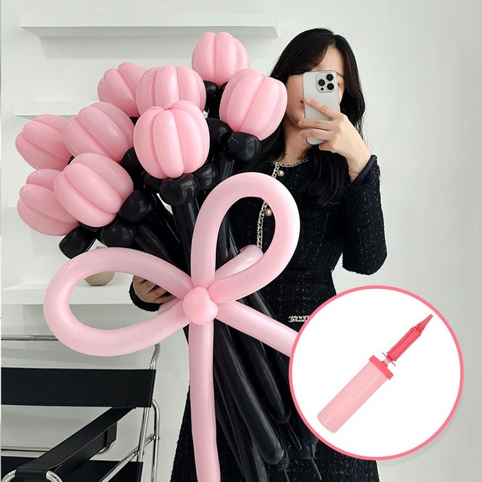 알로카노 DIY 풍선 꽃다발 손펌프 , 꽃풍선 만들기