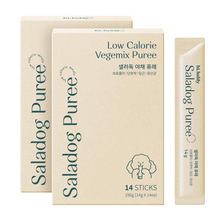 하이루디 강아지 츄르 국산 야채 퓨레 간식, 야채, 14g, 28개