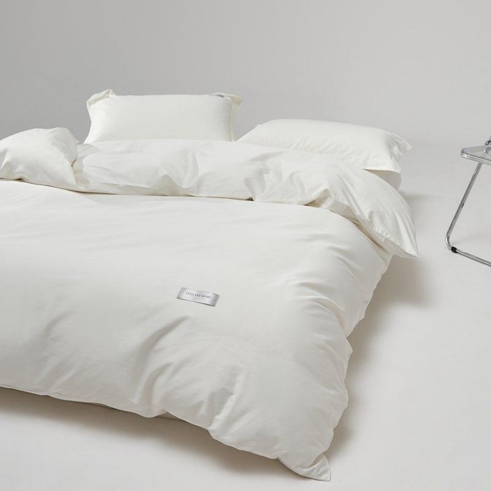 100수 이불커버 베개 순면 구스 솔리드 고밀도 호텔식