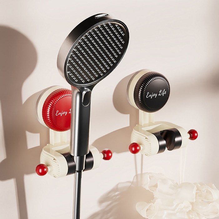 11 나나민 무타공 접착 흡착식 샤워기 홀더 걸이 거치대