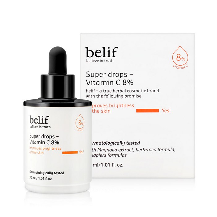 빌리프 슈퍼드랍스 비타민C 8 미백 비타민 앰플 30ml, 30ml, 1개