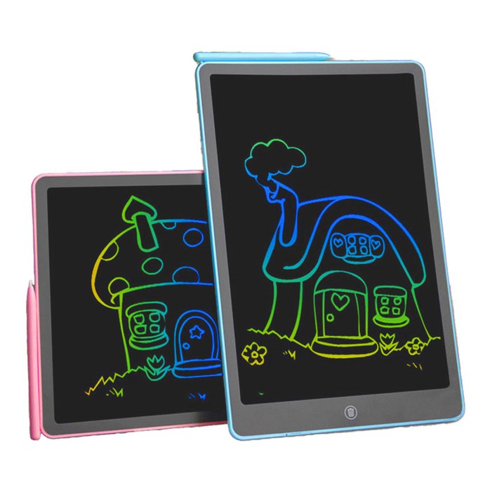 말랑이몰 LCD 컬러 16인치 메모패드 전자노트 그림그리기 전자칠판 드로잉 스마트 스케치 그림판 자석보드, 특대형 메모패드(검정)