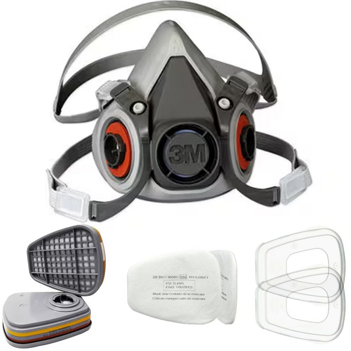 3M 방독마스크 세트 6200+6003K+5N1+501