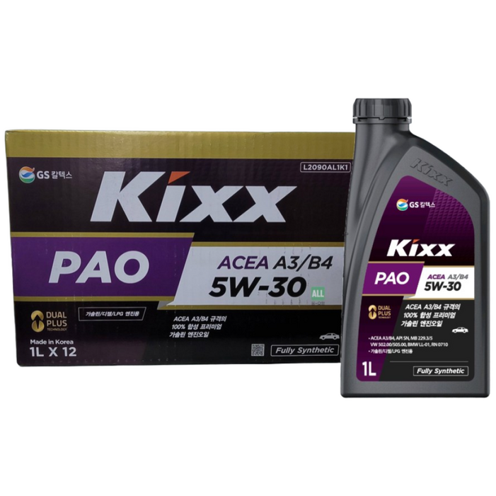 킥스 파오 에이쓰리/비포 프리미엄 가솔린 엔진오일 1L