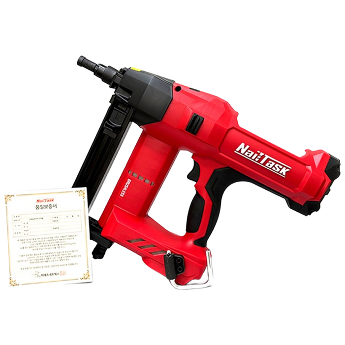 럭셔리툴즈 NAILTASK 무선 콘크리트타정기 전동타카 DCCN90S2 베어툴  보안경  귀마개 1세트, 1세트