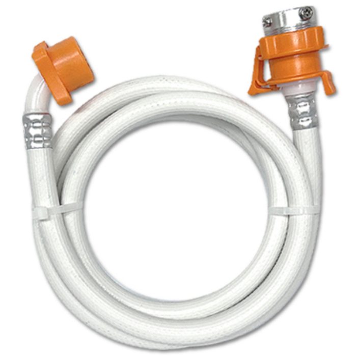 포에버 세탁기 수도꼭지 연결 급수호스 엘지 삼성 대우 세탁기 호환, 1개, 온수용 원터치호스1.9M