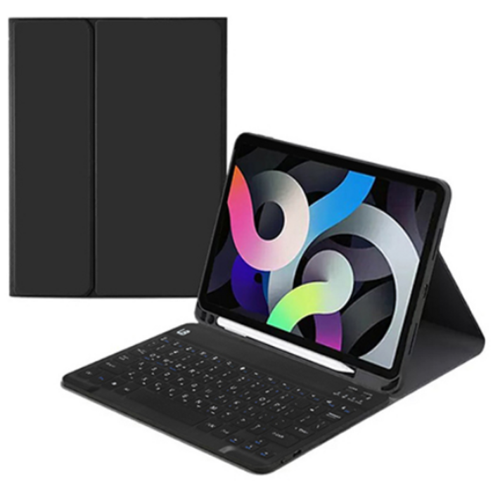 UB 아이패드 호환 콤비 블루투스 키보드 케이스, 블랙