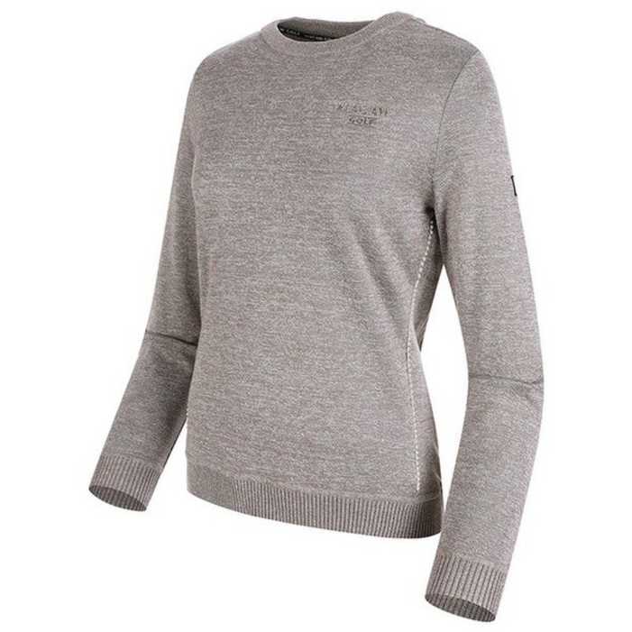 마코 여성 밍크 본딩 기모 라운드넥 니트 MMW4SW67