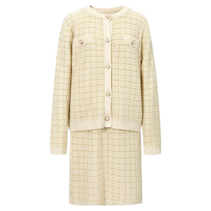 정장 트위드 자켓 니트 원피스 342