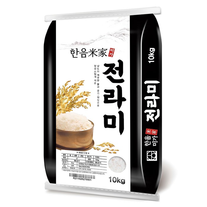 한음미가 2024년산 햅쌀 전라미 쌀 상등급, 10kg, 1개