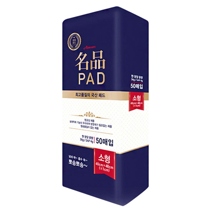 아몬스 국산 패드, 50매입, 1개