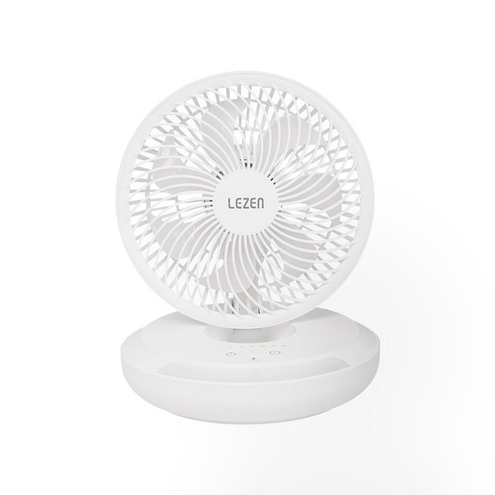 르젠 BLDC 분리세척 무드등 디자인 무선 탁상용 선풍기 LZEF-WL600
