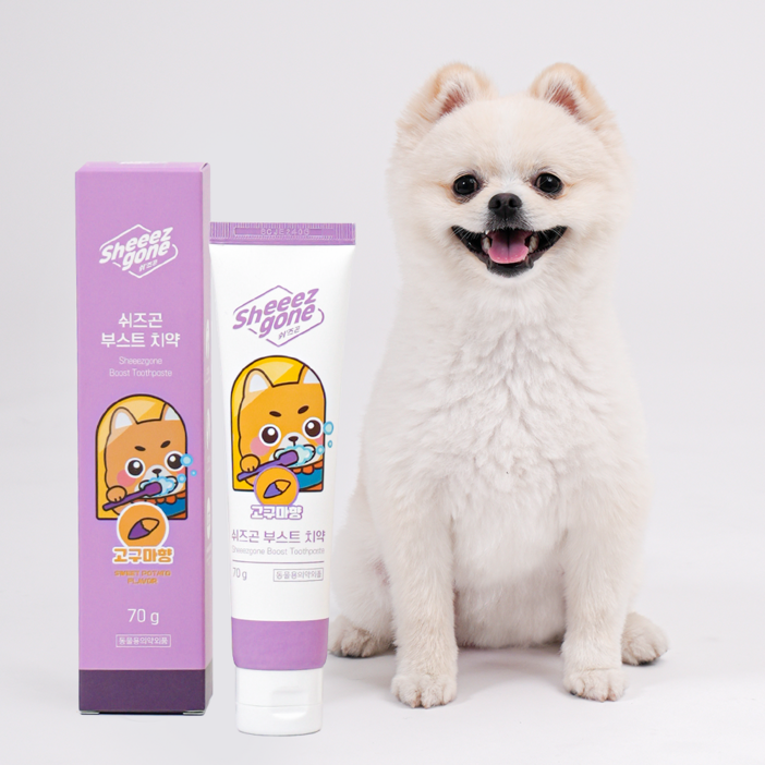 쉬즈곤 강아지 부스트 치약 고구마향, 1개, 70g