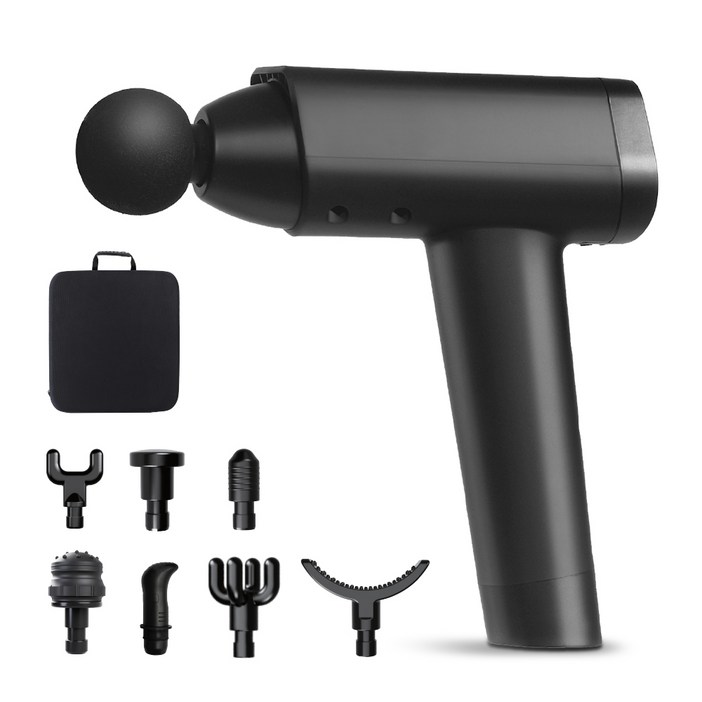 홈플래닛 최고급형 BLDC 전신 무선 마사지건 (8종 헤드, 파우치 세트)