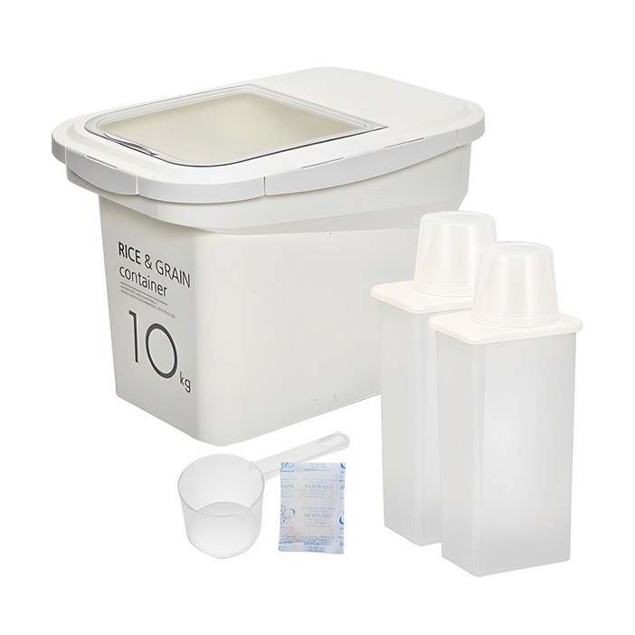 씨밀렉스 라이스키퍼 쌀통 10kg + 1300ml 잡곡통 2p