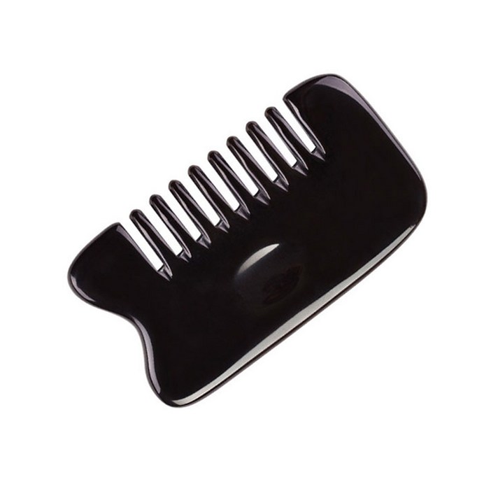 모아소 물소뿔 빗괄사 1호, 1개, 단일색상