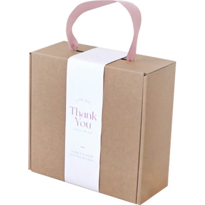 크라프트 C형 끈 포장박스 19호 5개 + 핸들 5개 세트