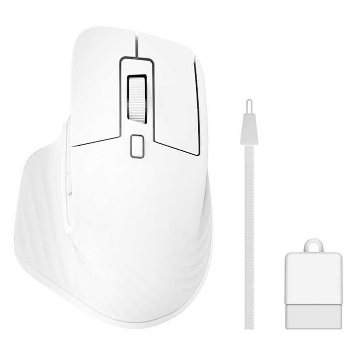 스마텍 미니타입 무선 마우스 8cm STMBT4000, STMBT4000, 화이트