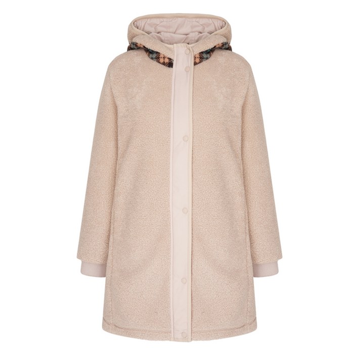 크로커다일 레이디 여성용 후드 일체형 플리스 점퍼 CLCWPF204