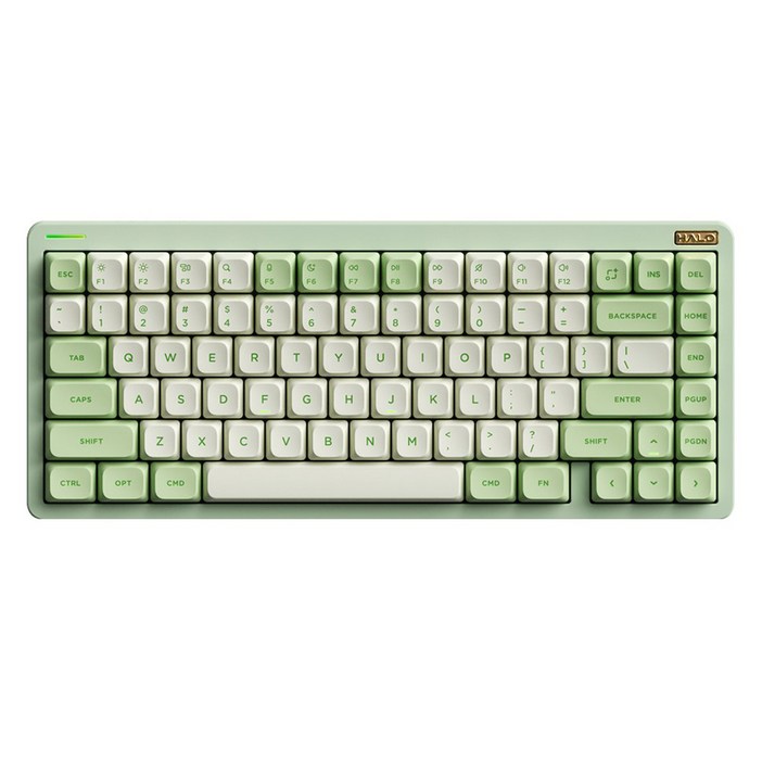 누피 블루투스 유무선겸용 텐키리스 기계식 키보드, 모히토, Halo75 V2(영문 각인), 라즈베리축