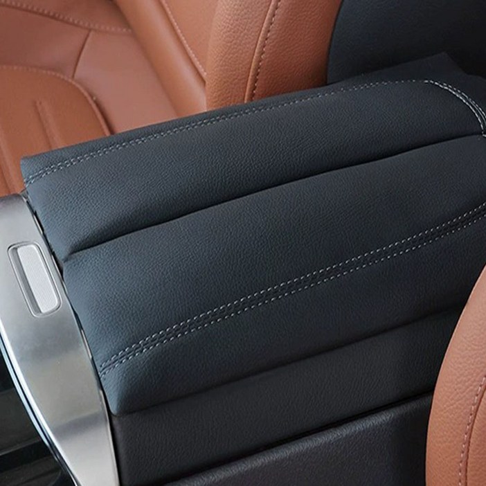 카에버 벤츠호환 닉스라인 콘솔 수납 쿠션 커버 일반형, 블랙, 벤츠 C클래스 2022년2025년