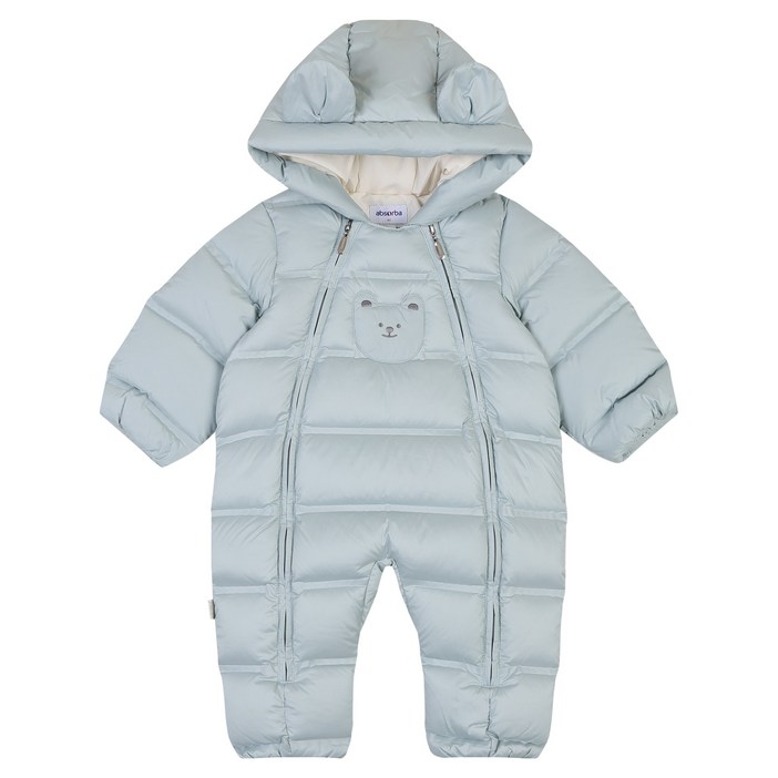 압소바 신생아용 브롱 심리스 다운 우주복