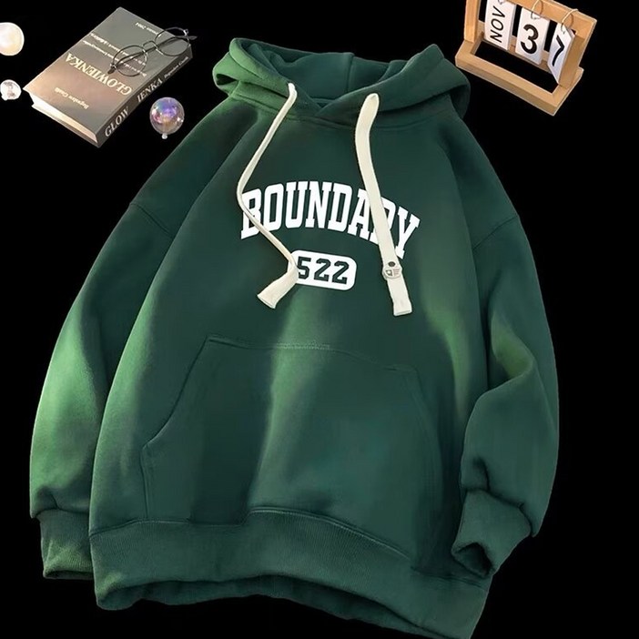 엘쏘 편한 바운더리 기모 후드티