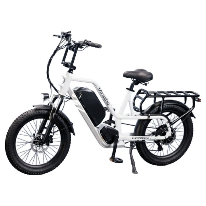 레이윙 캐리 삼성셀 배터리 20Ah 전기자전거 고객직접설치, 펄 화이트, 알루미늄