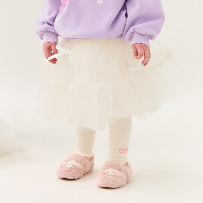 에스더버니리틀 벨라 리본 샤밍크 기모 레깅스