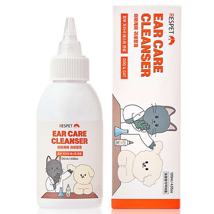리스펫랩 반려동물 편백수 이어케어 귀세정제
