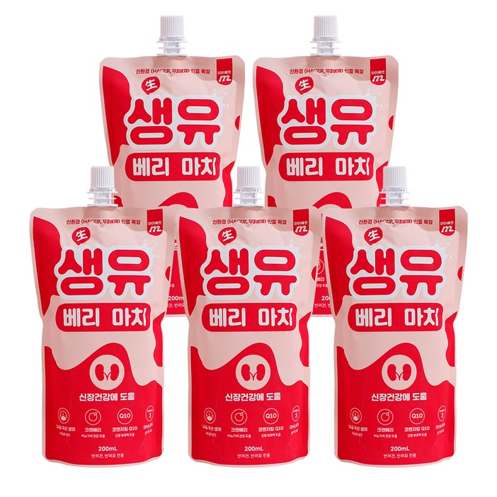 마이베프 펫밀크 생유베리마치, 크랜베리맛, 200ml, 5개 마이베프 펫밀크 생유베리마치, 크랜베리맛, 200ml, 5개