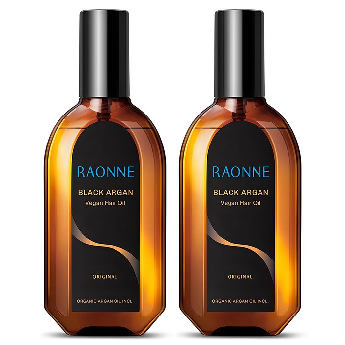 비건뷰티 라온느 블랙 아르간 헤어오일, 100ml, 2개