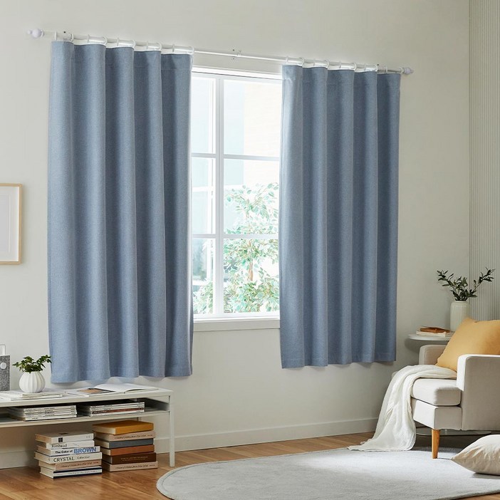 모던하우스 ON 높이조절 셀프맞춤 빛차단 99.9% 반창문 암막커튼