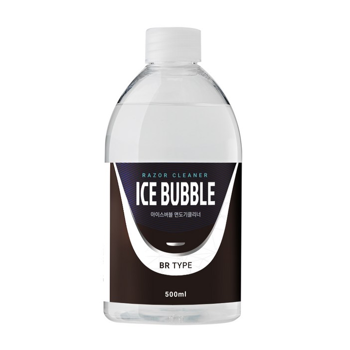아이스버블 면도기클리너 세정액 BR타입 500ml, 브라운 호환(BR타입), 단일 색상, 1개