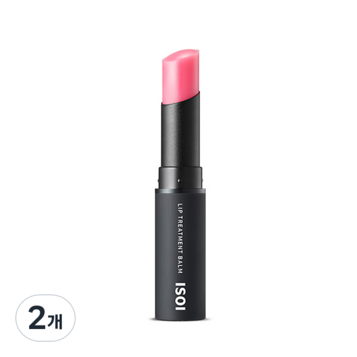 아이소이 립 트리트먼트 밤, 베이비핑크, 5g, 2개