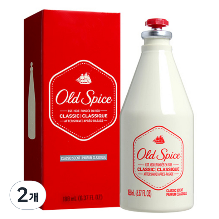 올드스파이스 애프터 쉐이브 클래식 스킨, 188ml, 2개 올드스파이스 애프터 쉐이브 클래식 스킨, 188ml, 2개