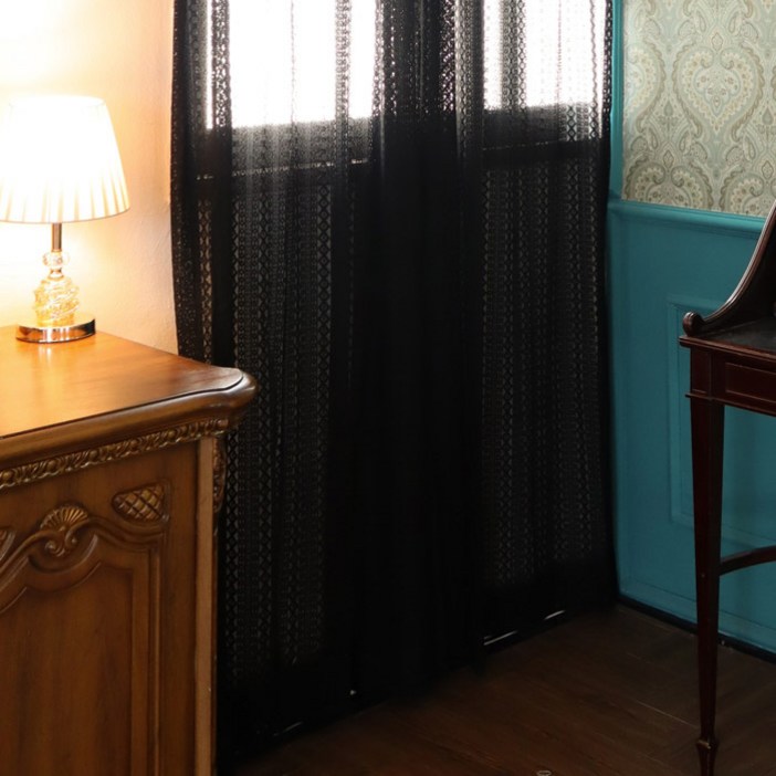 데바 빈티지 레이스 커튼