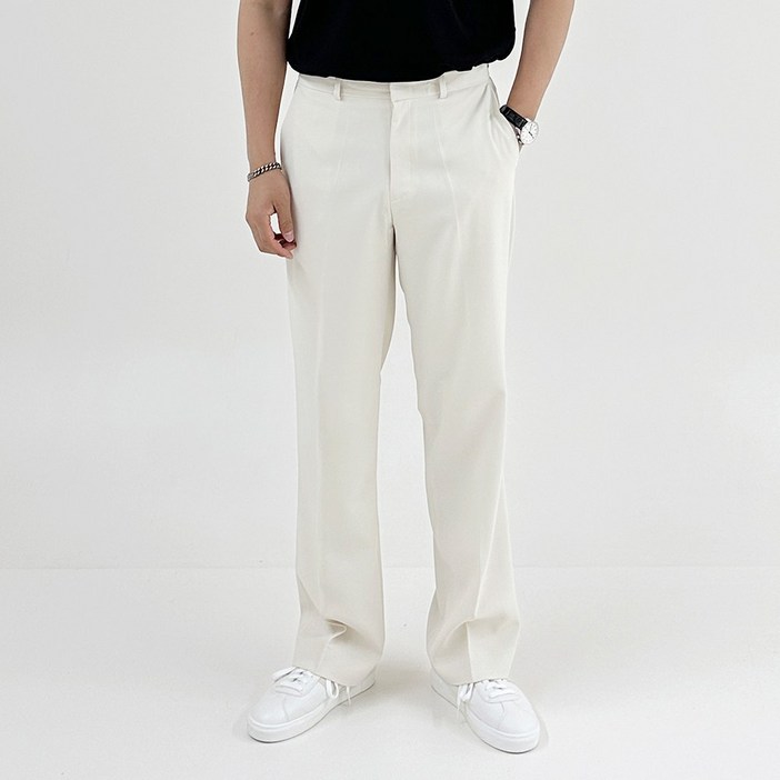 아도르클래식 남성용 시에나 세미 와이드 캐주얼 뒷밴딩 슬랙스