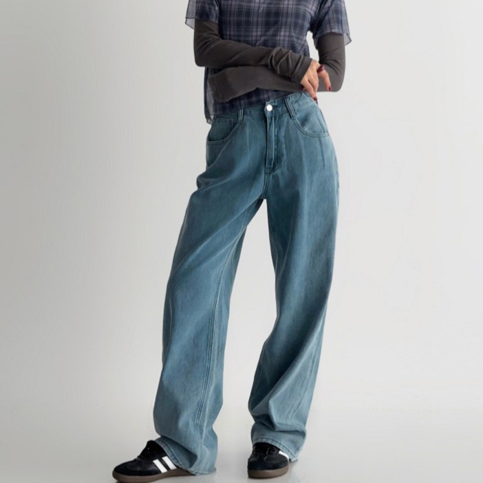 라라온 여성용 롱숏 기장 와이드 코튼 피그먼트 면 바지 26TSP3631