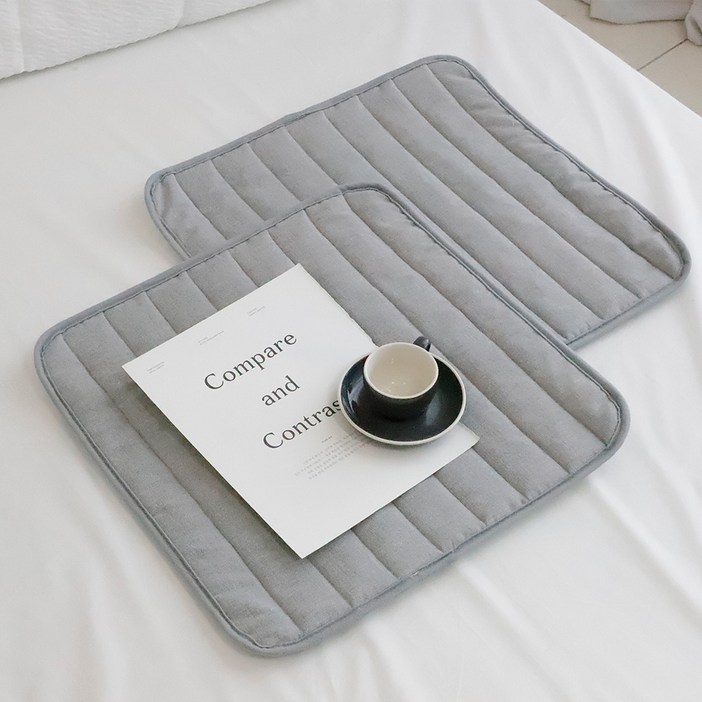 까사베르데 코빈 누빔 면 논슬립 방석 2p