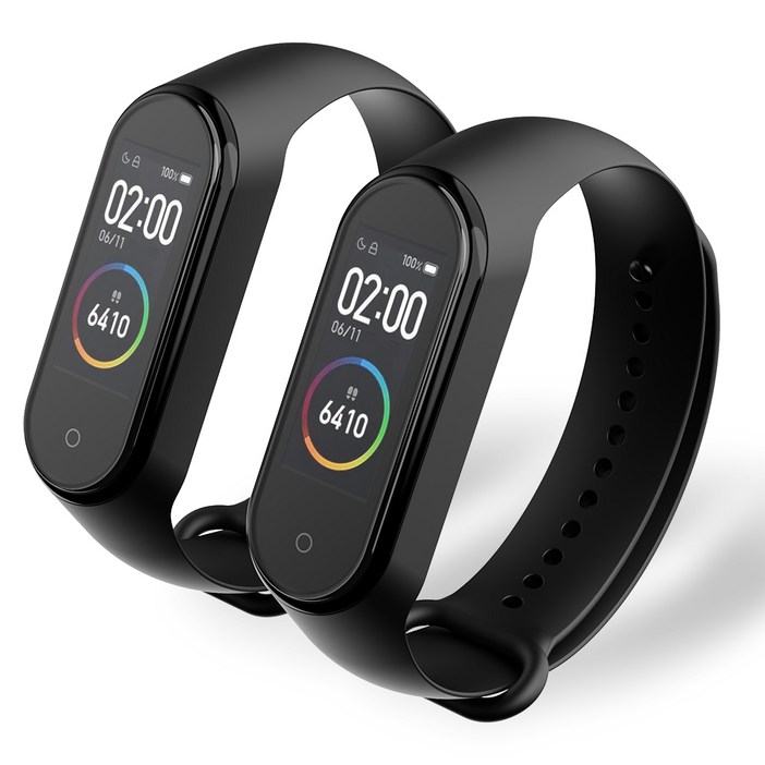 구스페리 스마트워치 실리콘 스트랩 2개, 블랙, 2개