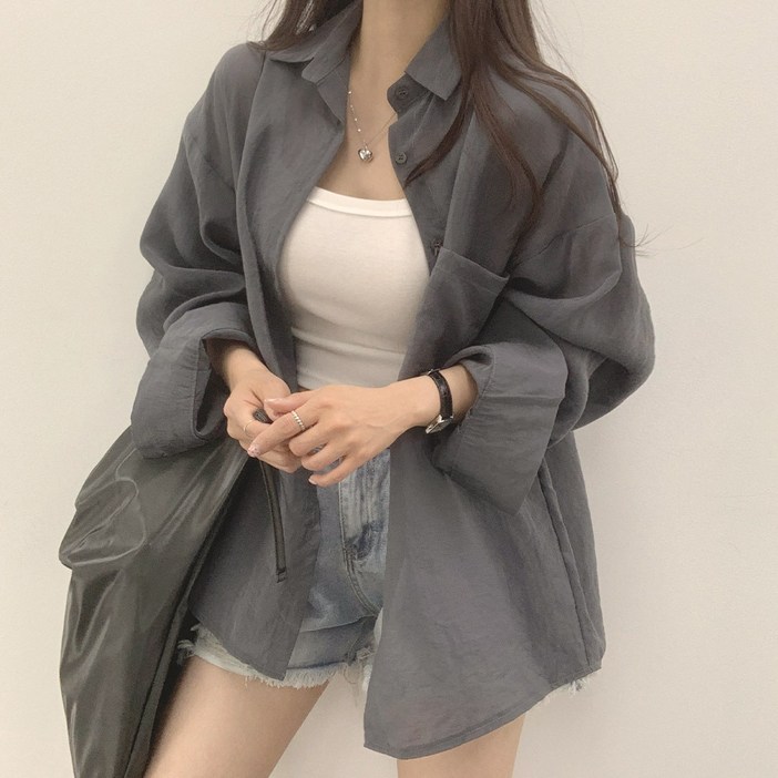 여성용 위드후이린 마이 남방 셔츠